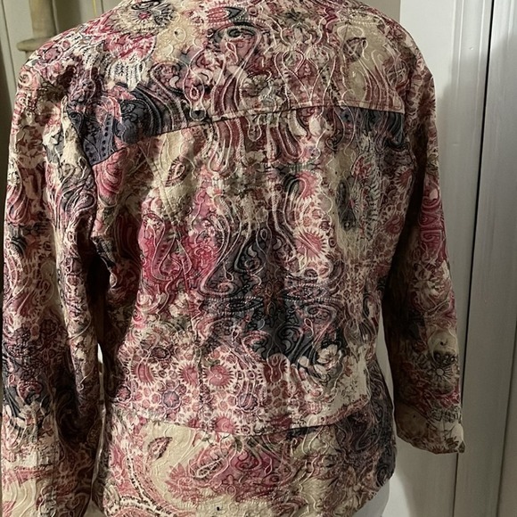 Analogy Paisley Tapestry Jacket Women's Medium Boho - Picture 5 of 8